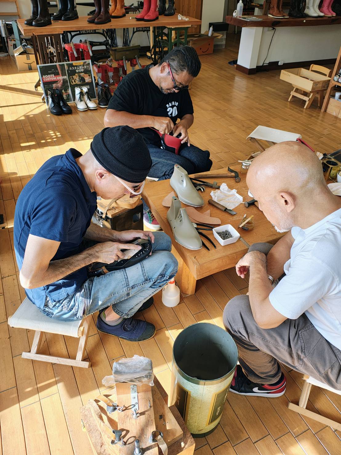 ライダーブーツ製作体験